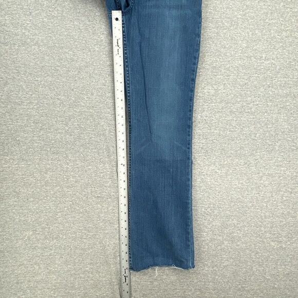 VTG Harley Davidson Jeans Womens 4 Blue Distressed Bootcut Mid Rise Motorcycle - Picture 11 of 13
